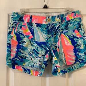 Lilly Pulitzer The Callahan Shorts size 2 BNWOT color blue and pink